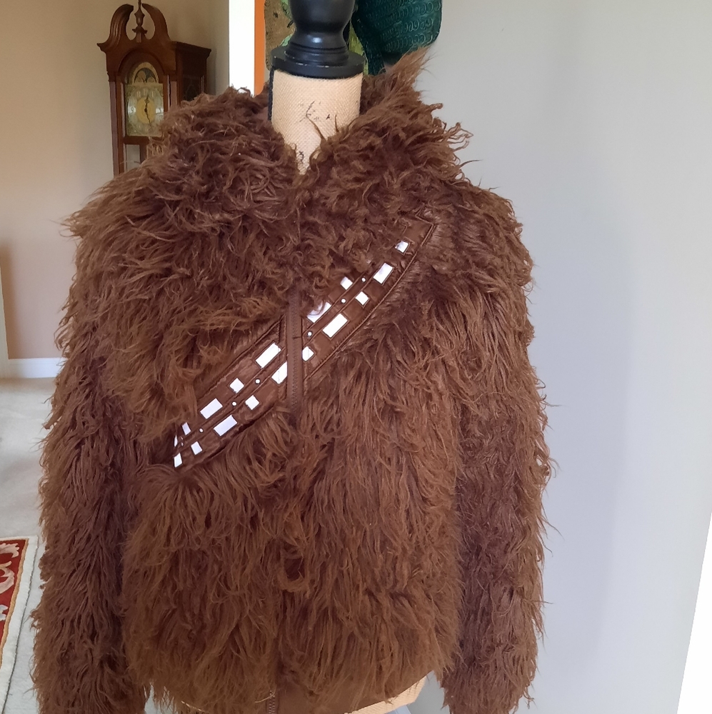 Star Wars Faux Fur Chewbacca Hoodie Jacket/Coat